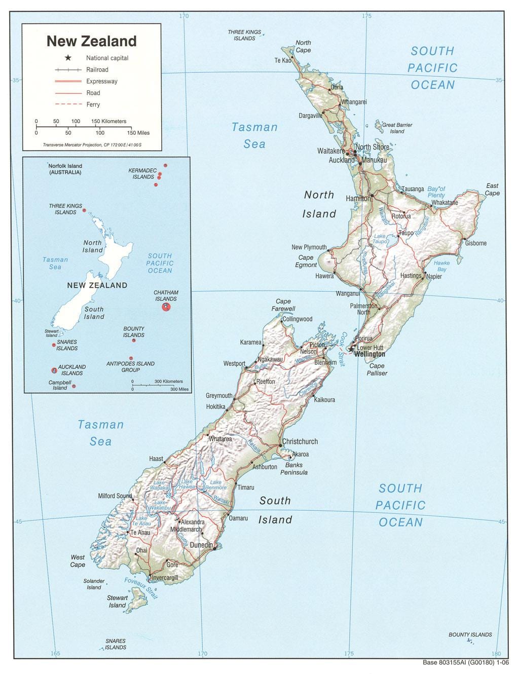 new zealand floder kort