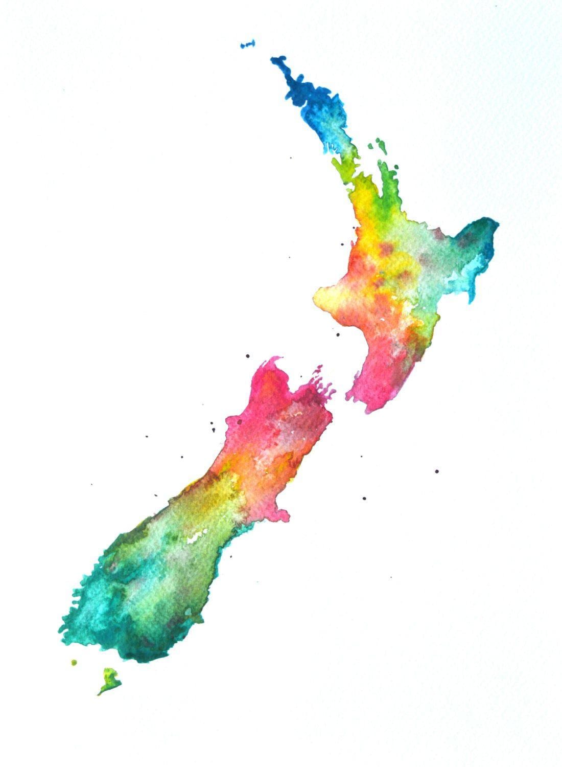 Kort over new zealand kunst
