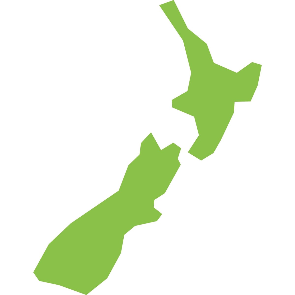 Kort over new zealand png