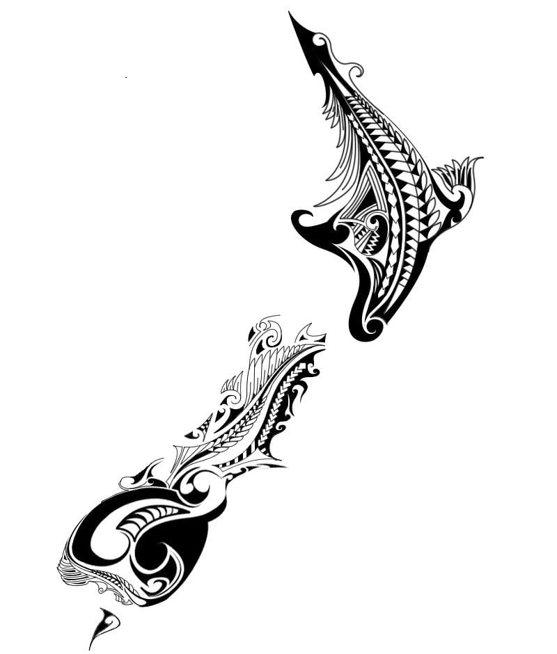 Kort over new zealand tatoveringer