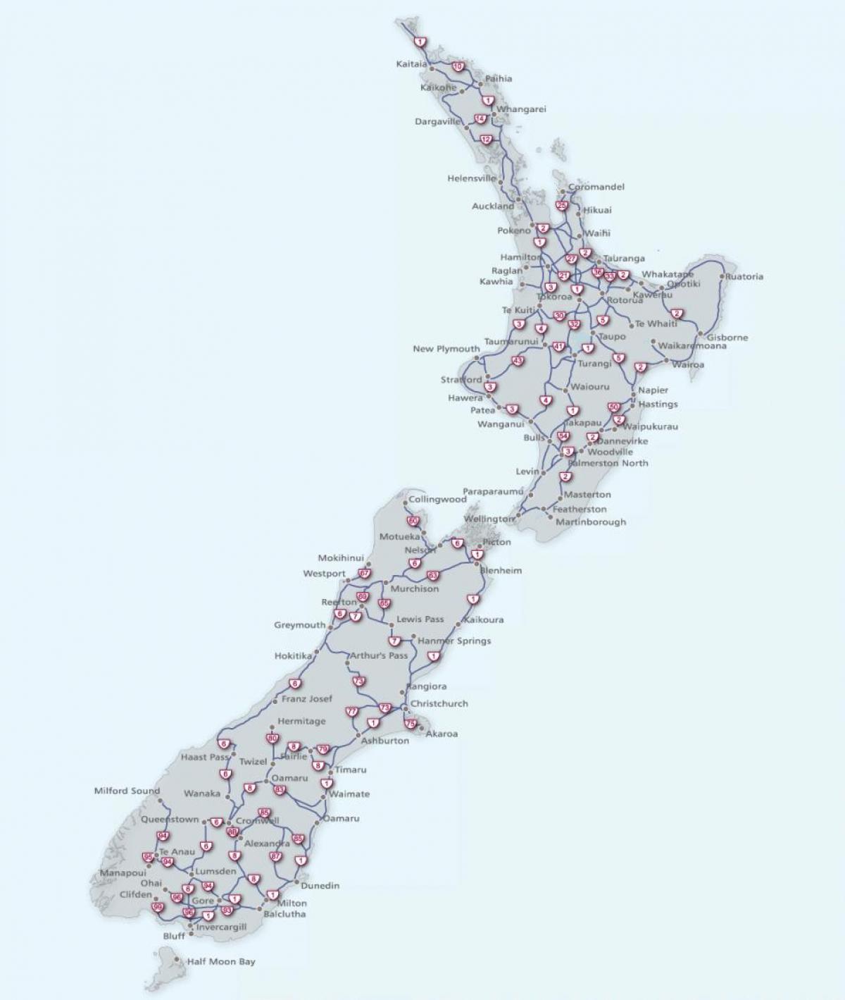 new zealand veje kort