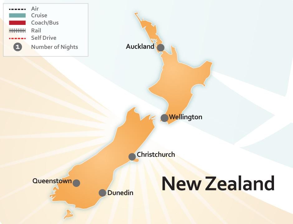 Kort over new zealand lufthavne