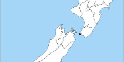 Kort af gratis new zealand