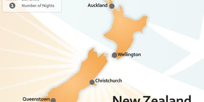 Kort over new zealand lufthavne